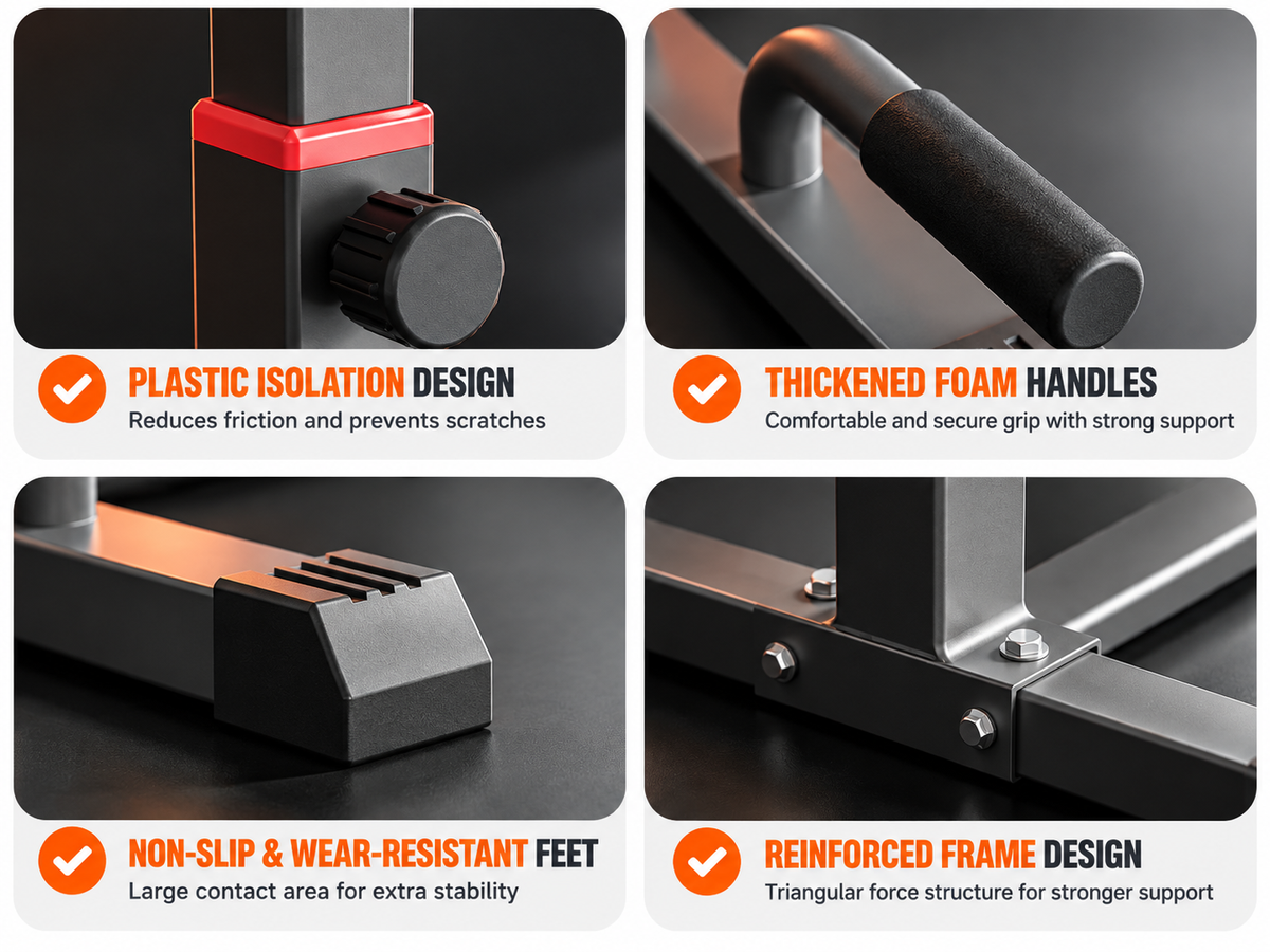 Dip Bar Stand Home Gym Dip Stand Bars Training Station