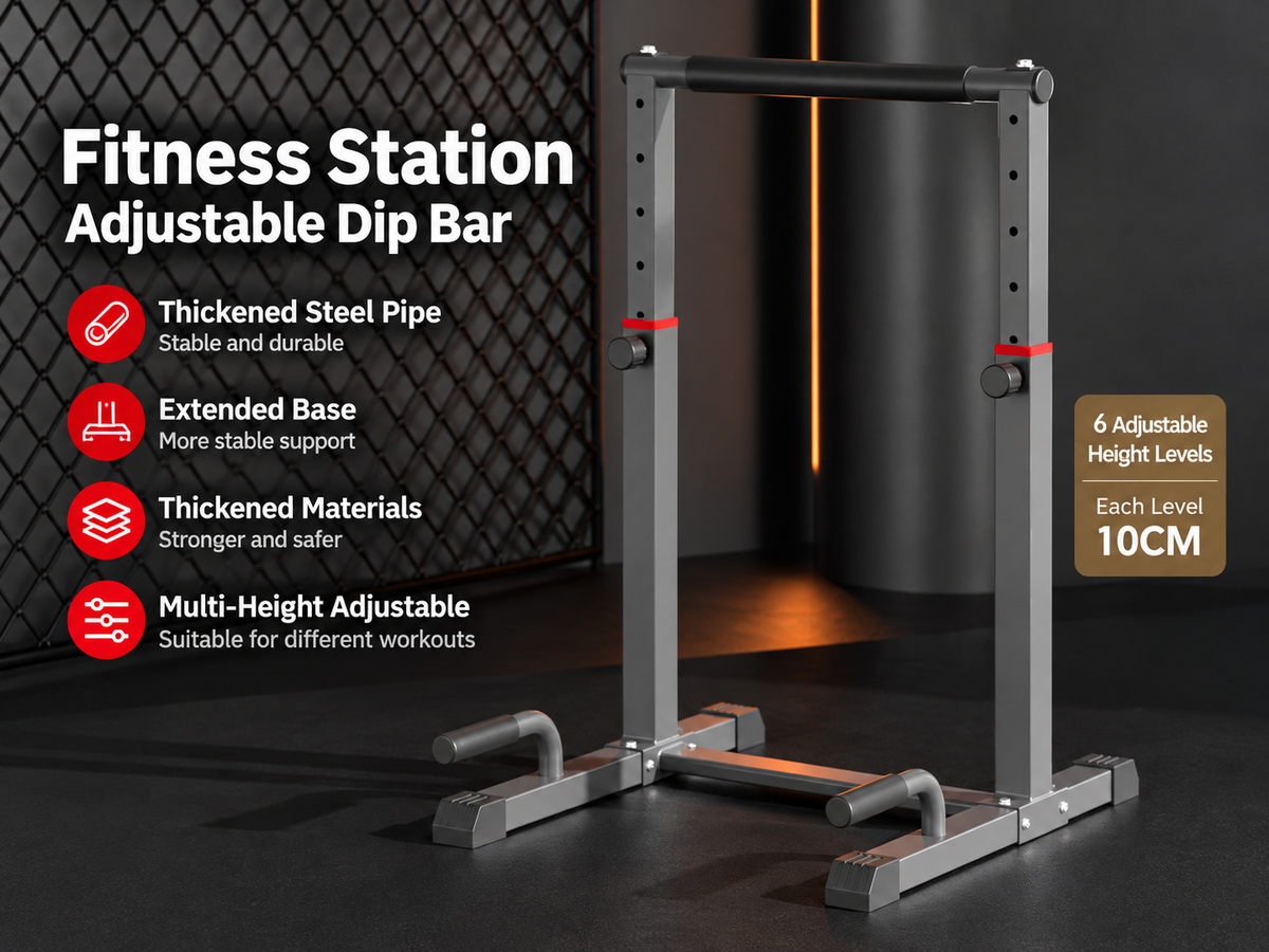 Dip Bar Stand Home Gym Dip Stand Bars Training Station