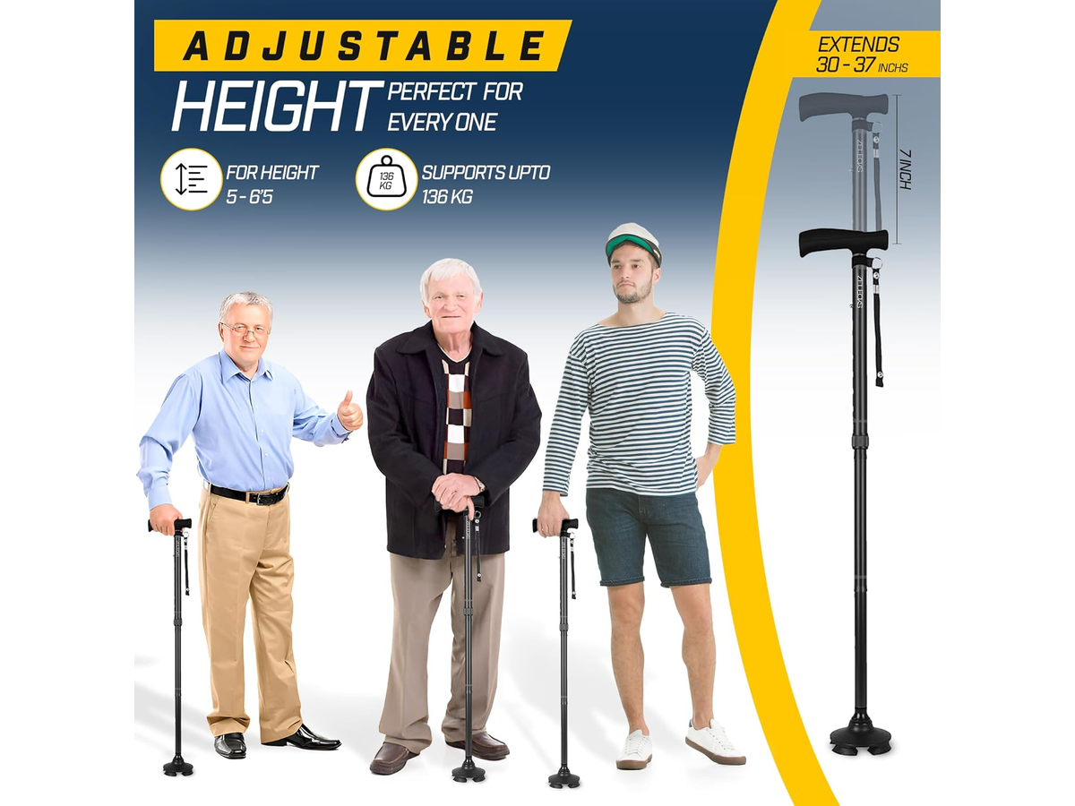 Folding Walking Cane Adjustable Walking Stick