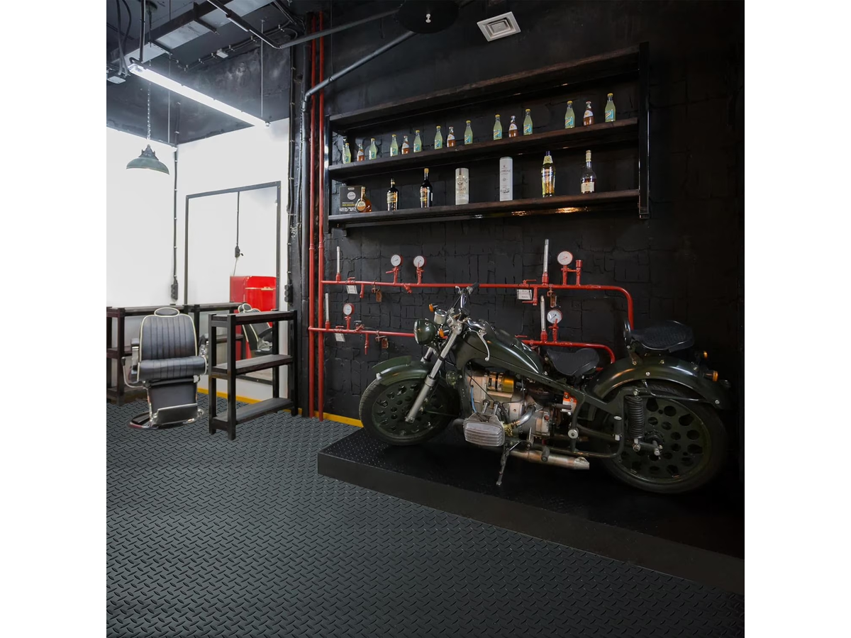 Heavy Duty Rubber Diamond Plate Garage Floor Mat 5 m