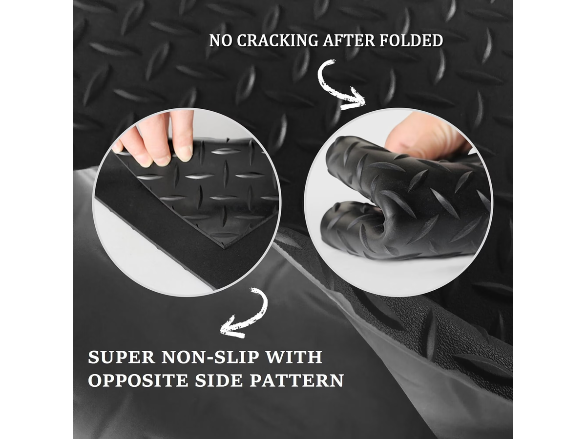 Heavy Duty Rubber Diamond Plate Garage Floor Mat 5 m