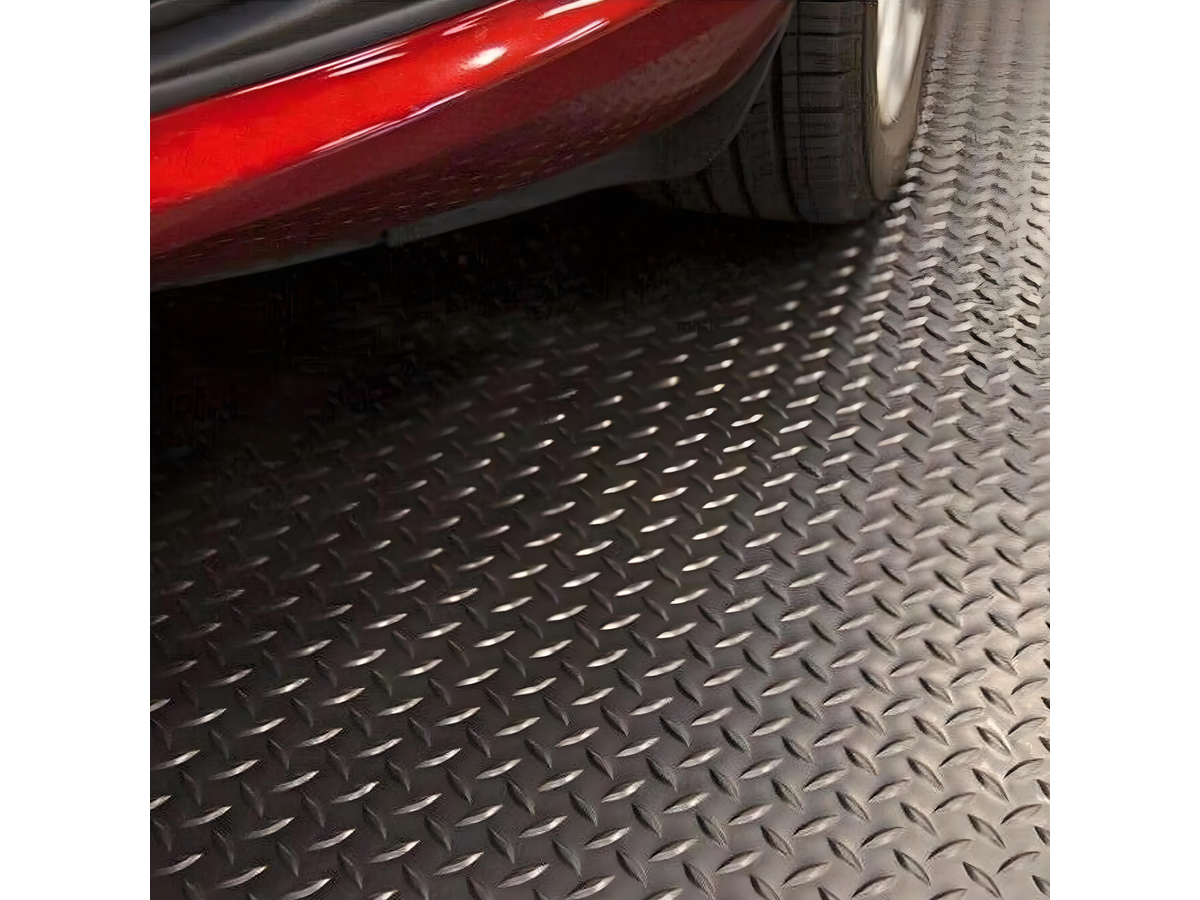 Heavy Duty Rubber Diamond Plate Garage Floor Mat 5 m