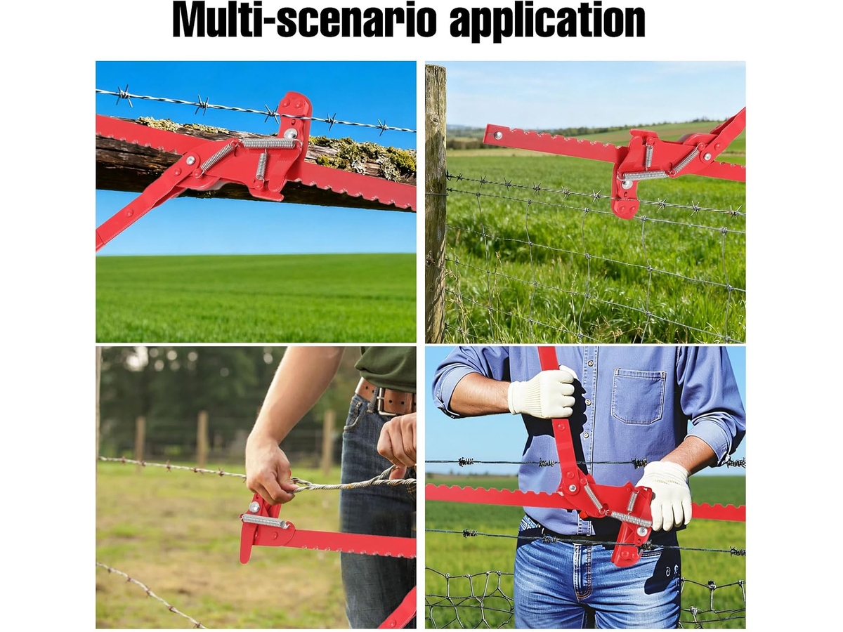 Fence Repair Tool Heavy Duty Ratchet Wire Stretcher and Splicer Tool