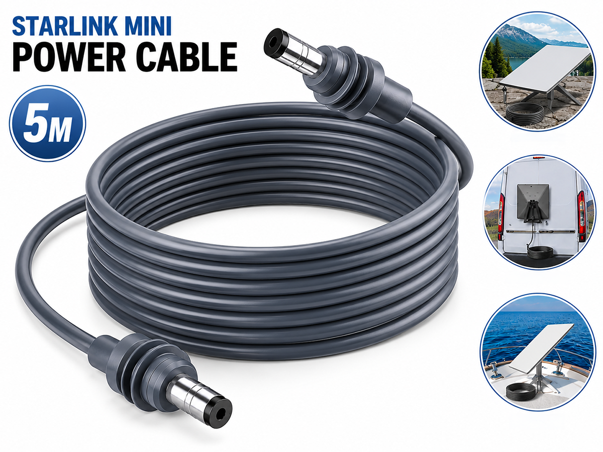 Starlink Mini Power Cable 5 m Waterproof DC Charging Cable Replacement Cord
