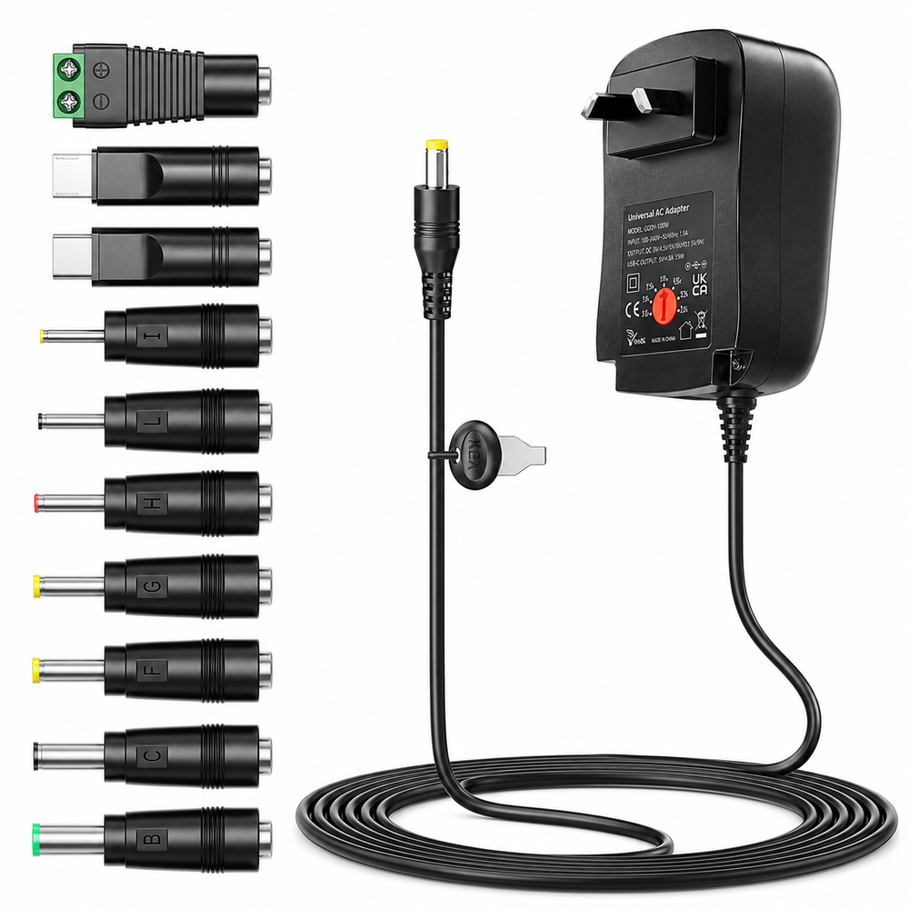 Universal Power Adapter 41W Adjustable AC DC Power Supply