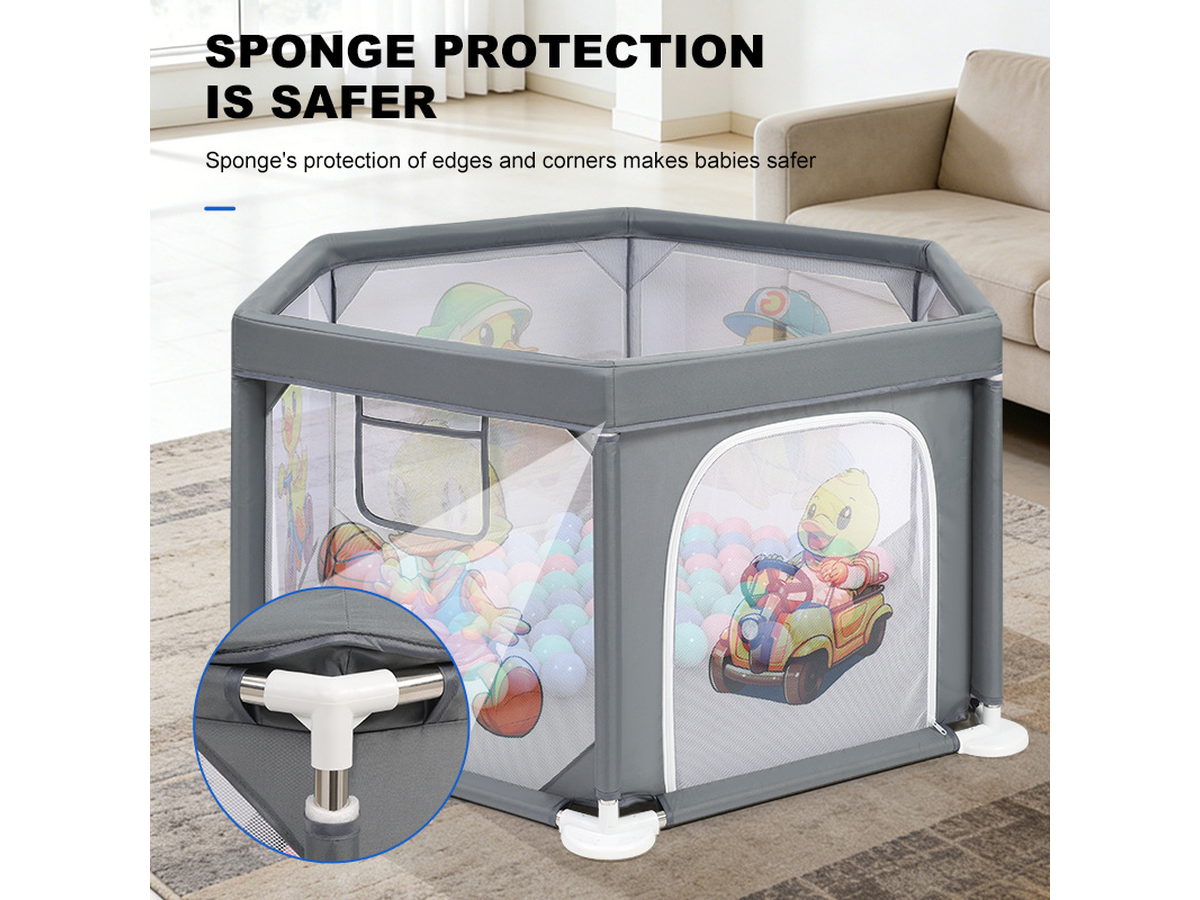 Playpen Safety Fence Hexagon Indoor Outdoor Play Yard