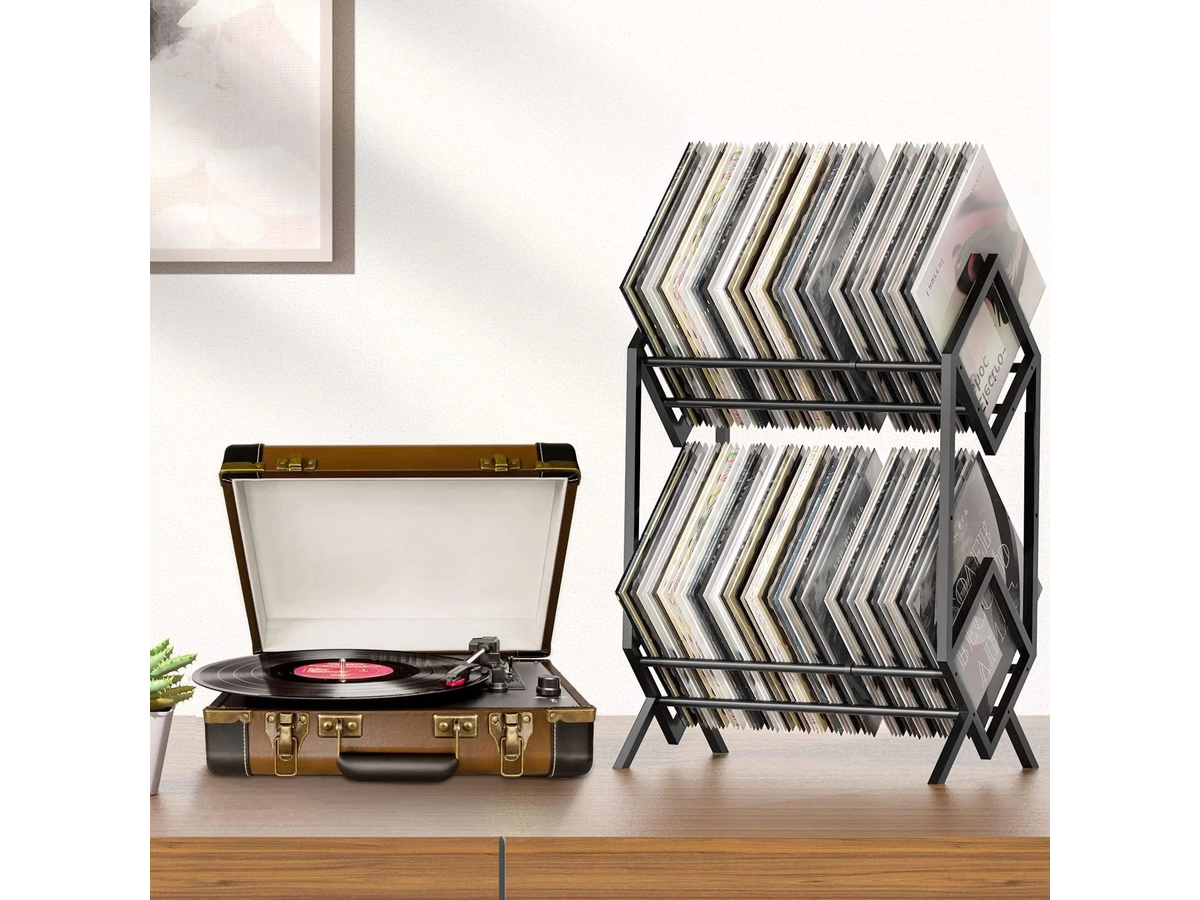 Vinyl Record Storage Holder 2 Tier