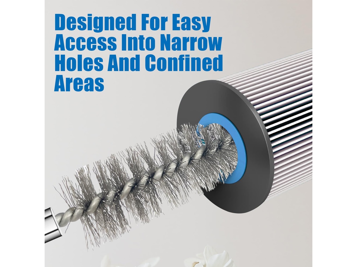 Wire Brush Set 36 Piece Nylon Brass and Stainless Steel Bore Cleaning Brush Kit
