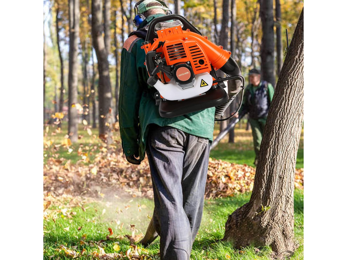 Petrol Backpack Leaf Blower 42.7cc 2 Stroke 1.25kW Garden Leaf Blower