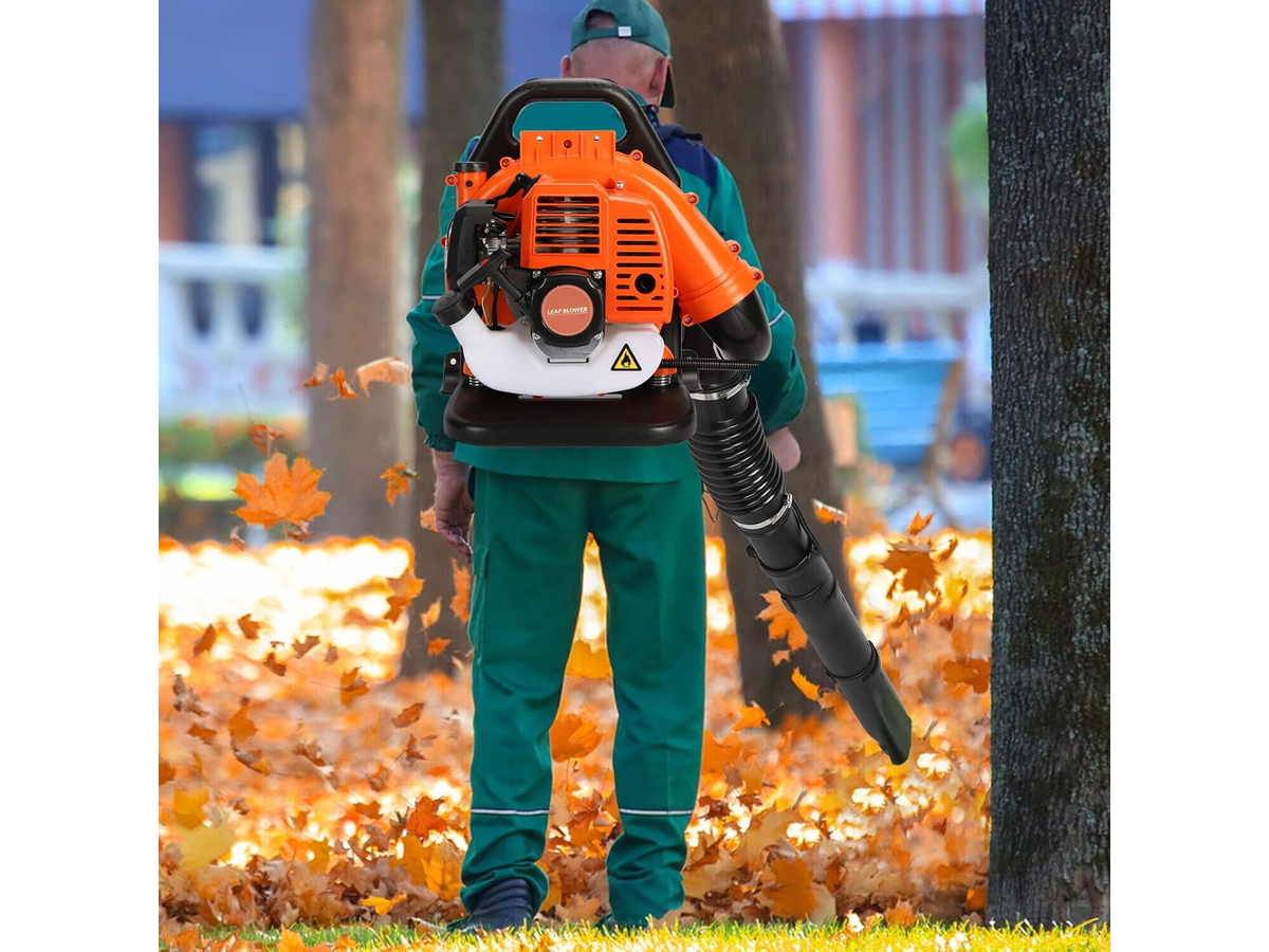 Petrol Backpack Leaf Blower 42.7cc 2 Stroke 1.25kW Garden Leaf Blower