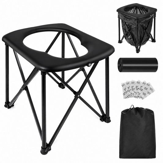 Portable Camping Toilet Foldable Outdoor Portable Toilet