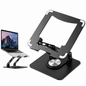 Laptop Stand with 360° Rotating Base Adjustable Foldable Computer Riser