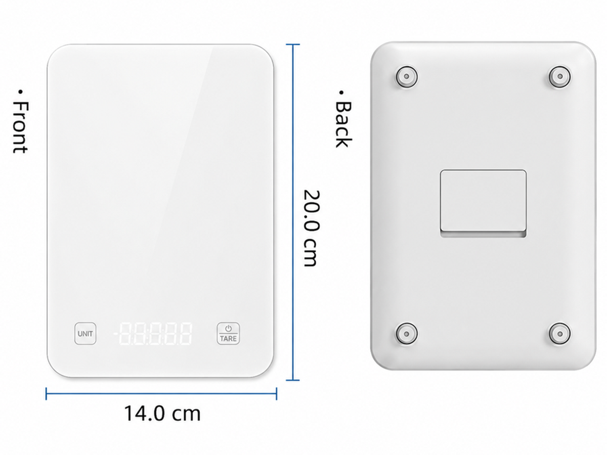 Digital Kitchen Scale 10KG Bluetooth Food Scale with LED Display