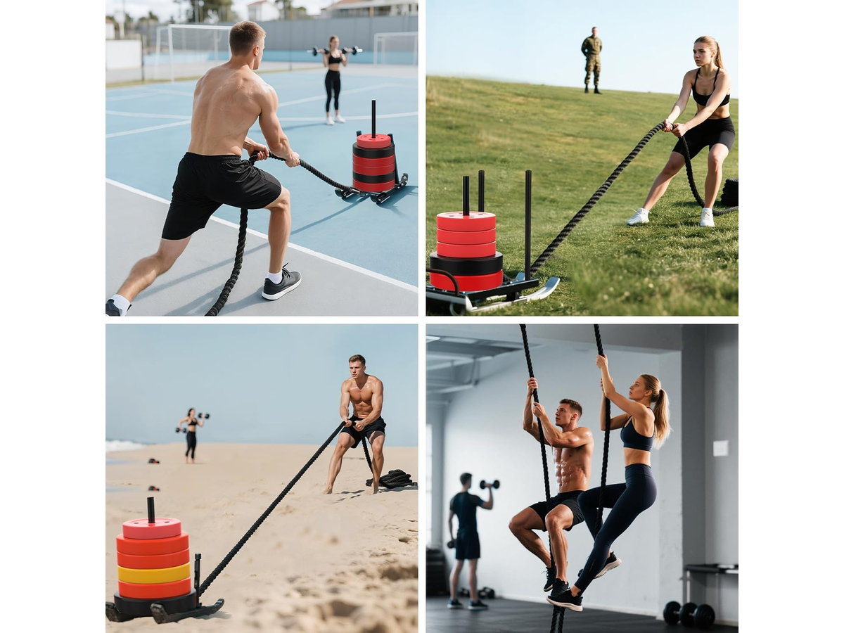 Heavy Duty Training Rope with Carabiner for Fitness and Strength Training