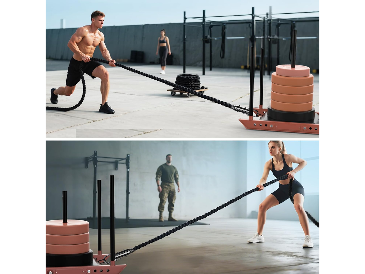 Heavy Duty Training Rope with Carabiner for Fitness and Strength Training