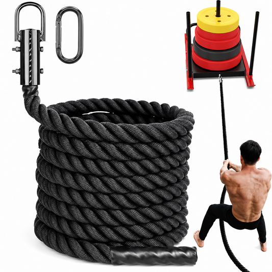 Heavy Duty Training Rope with Carabiner for Fitness and Strength Training