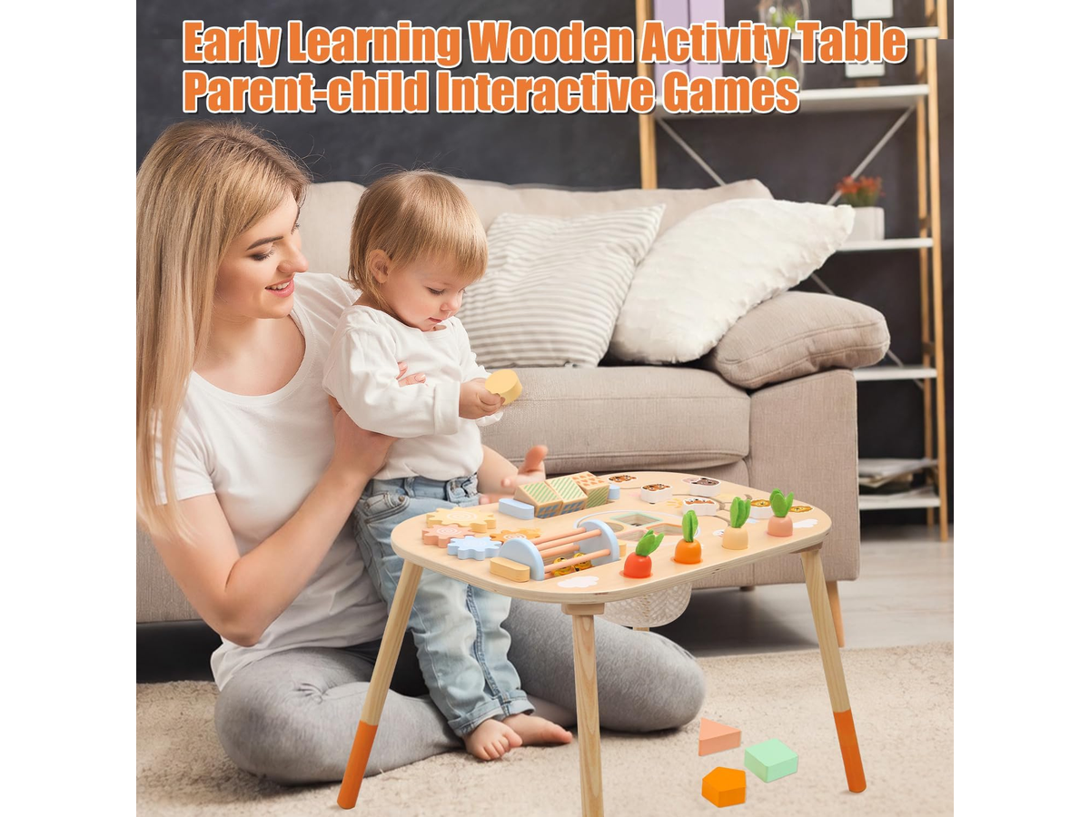 Montessori Activity Table with Shape Sorter