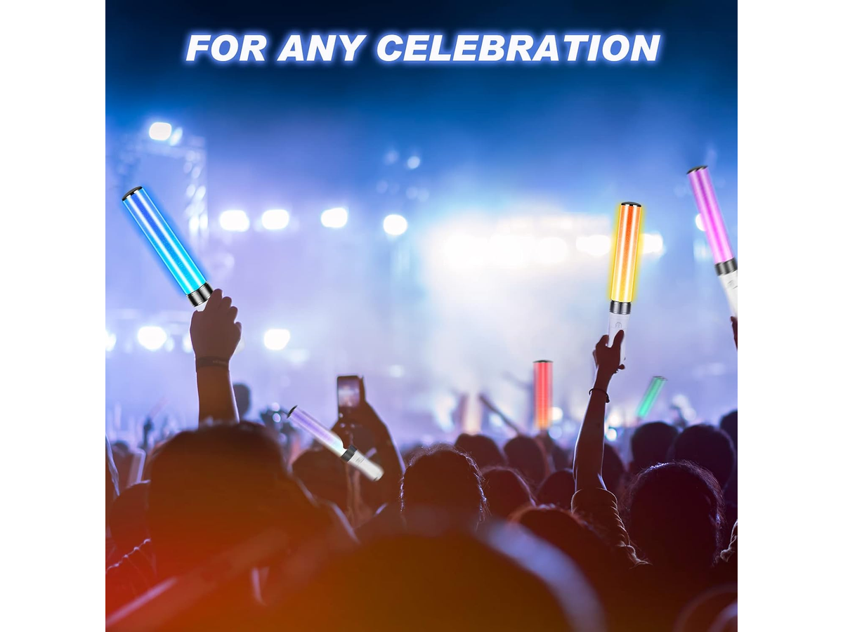 LED Light Stick 15 Color RGB Concert Glow Stick with Color Changing Modes
