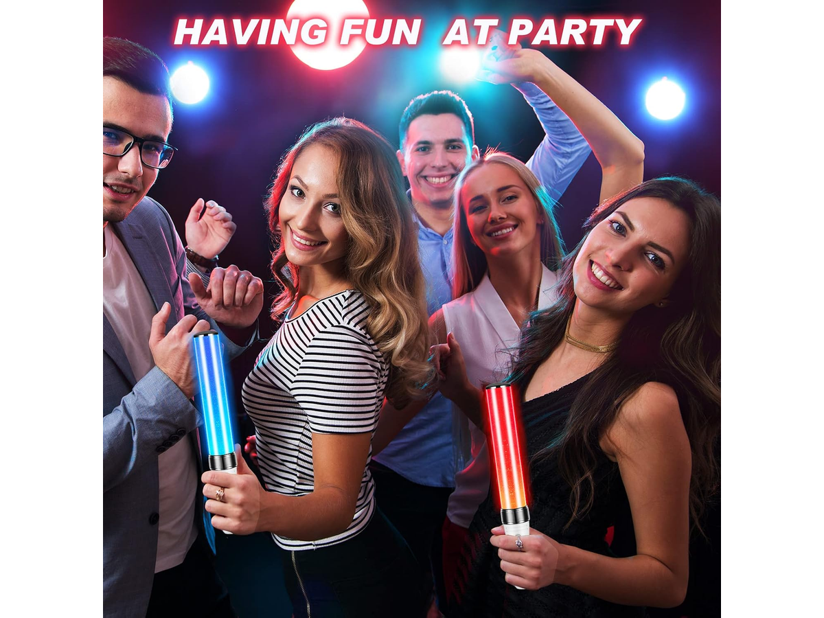 LED Light Stick 15 Color RGB Concert Glow Stick with Color Changing Modes