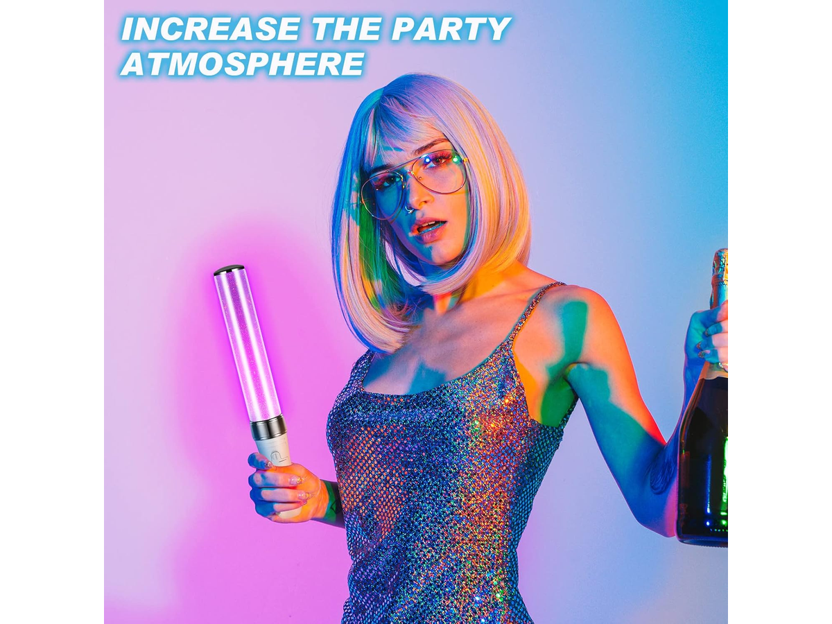 LED Light Stick 15 Color RGB Concert Glow Stick with Color Changing Modes