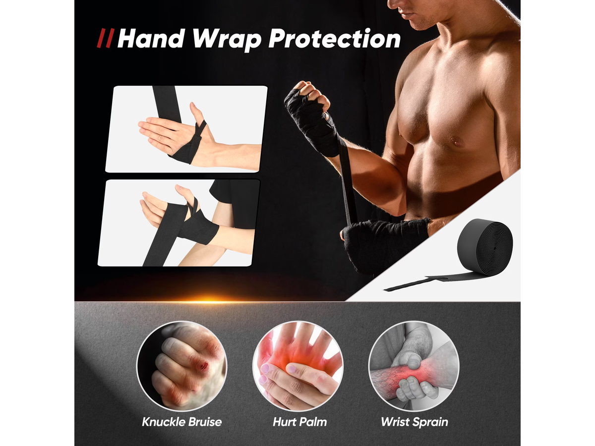 Hanging Boxing Bag Kit 4FT Punching Bag Set with Gloves and Training Accessories