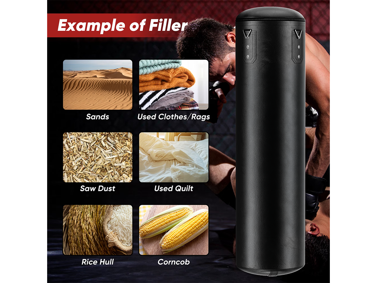 Hanging Boxing Bag Kit 4FT Punching Bag Set with Gloves and Training Accessories