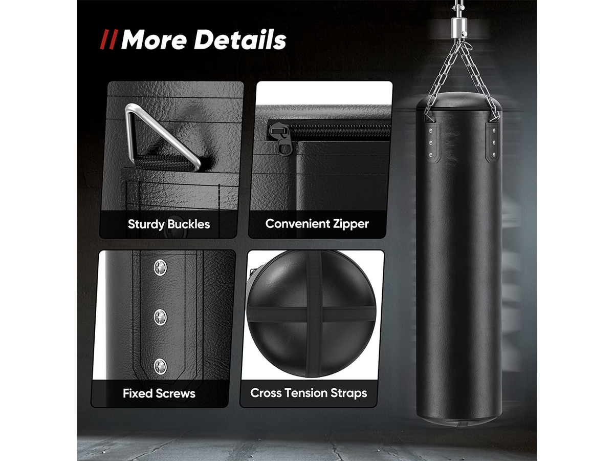 Hanging Boxing Bag Kit 4FT Punching Bag Set with Gloves and Training Accessories