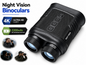 Night Vision Binocular Handheld 4K Infrared Telescope