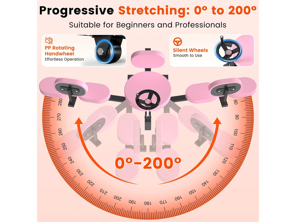 Leg Stretcher Split Machine 0 to 200 Degree Adjustable Flexibility Trainer