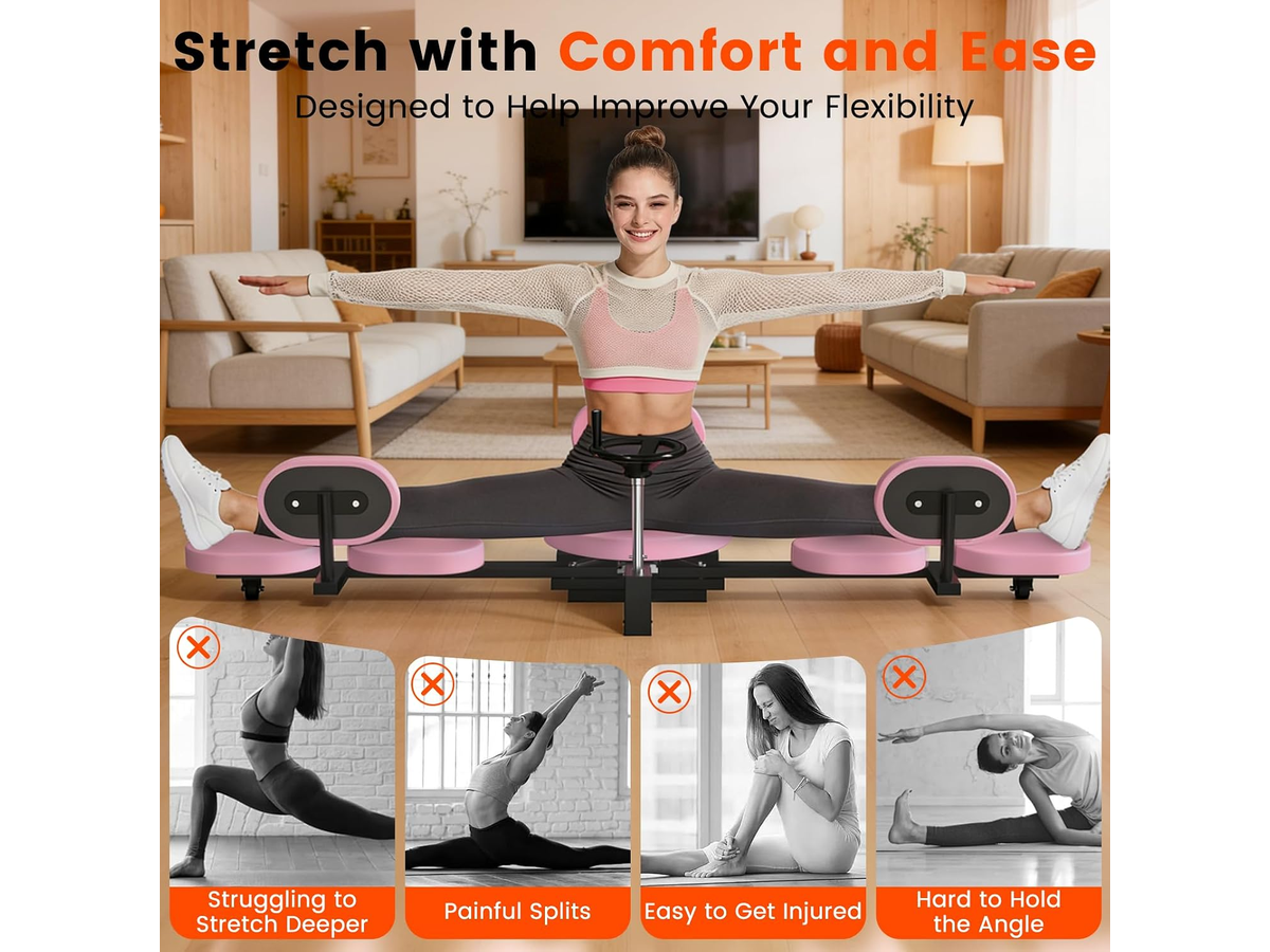 Leg Stretcher Split Machine 0 to 200 Degree Adjustable Flexibility Trainer