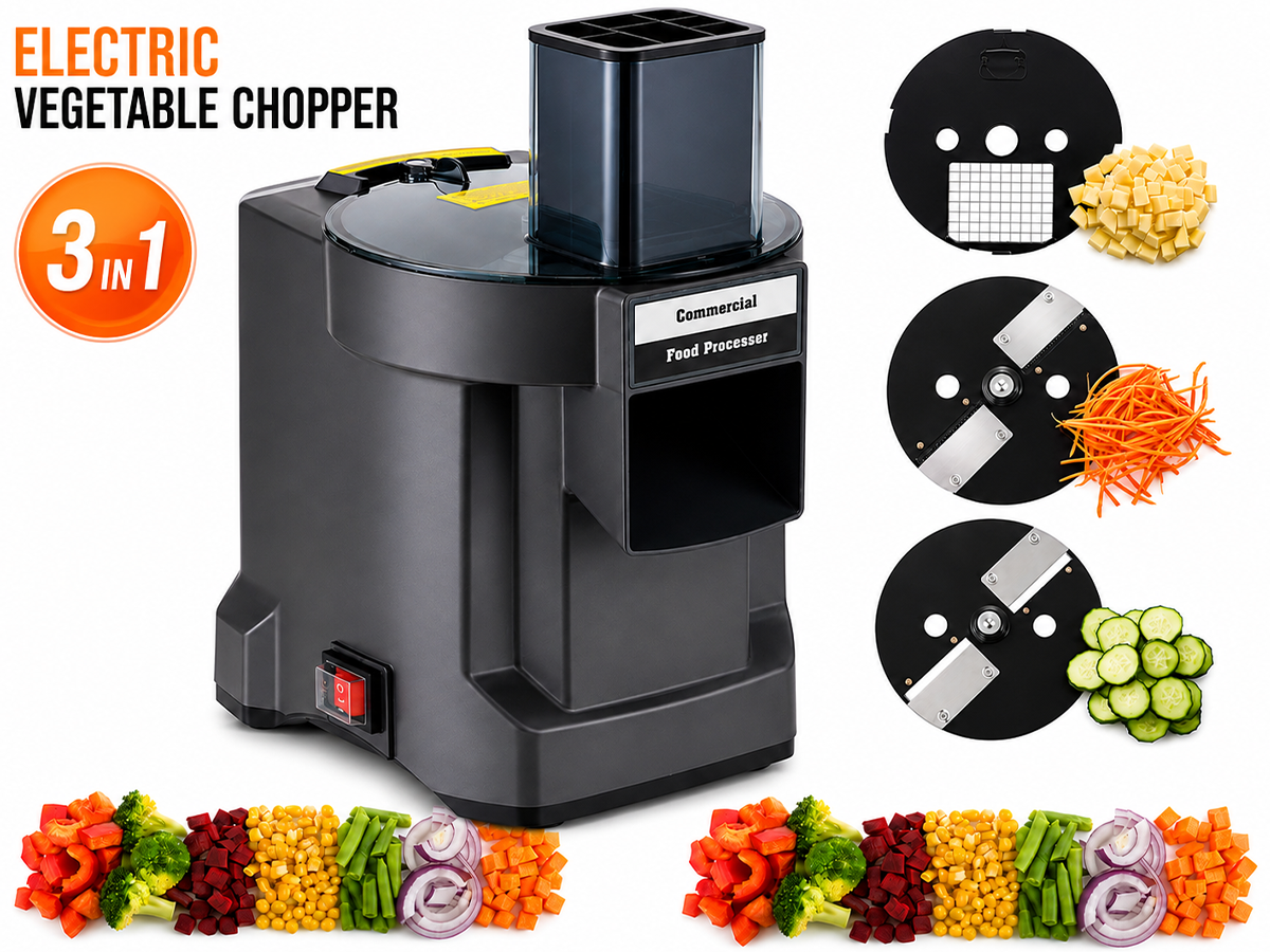 Electric Vegetable Chopper 3 in 1 Multifunction Vegetable Cutter Slicer