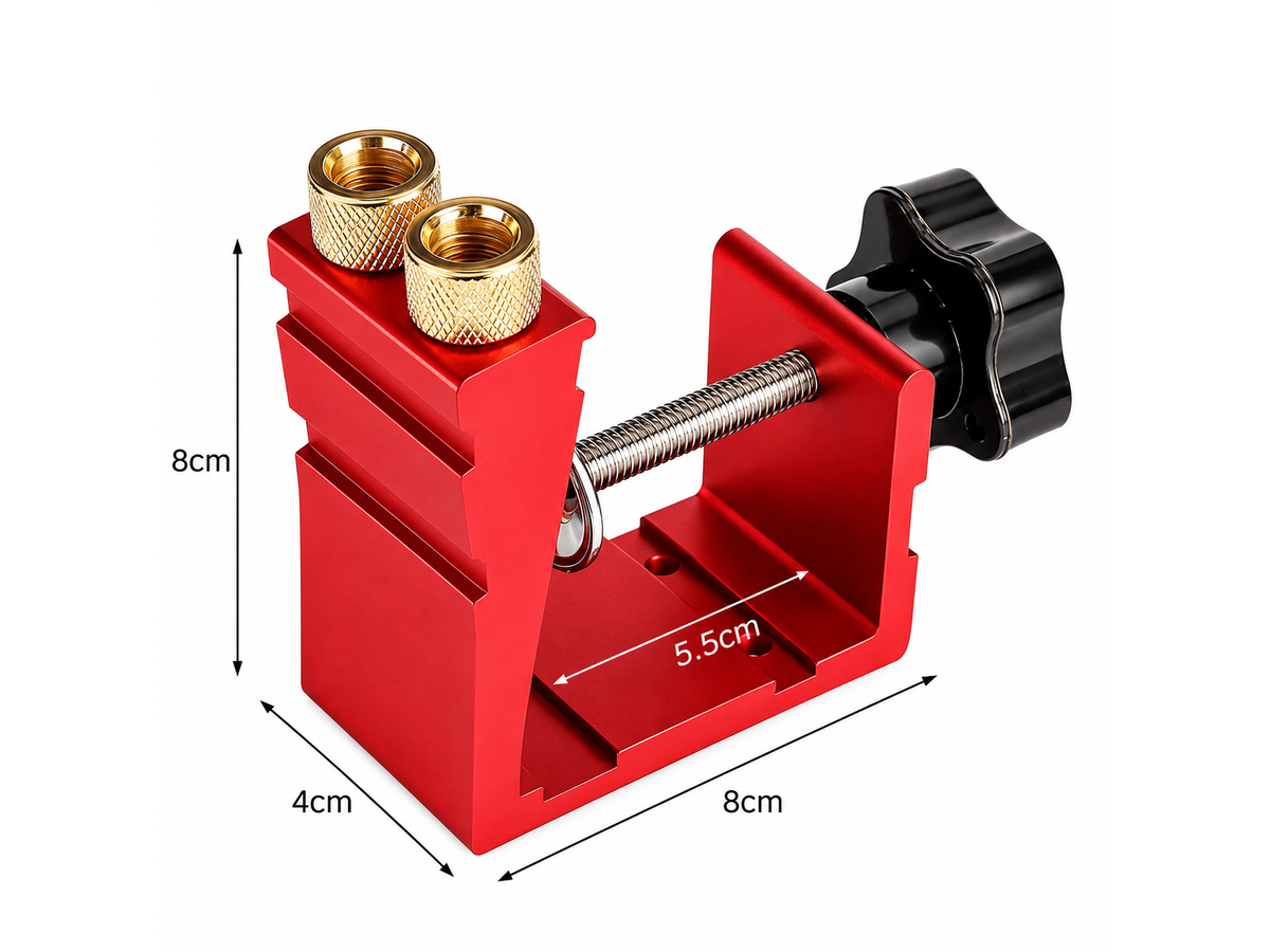 Pocket Hole Jig Kit Adjustable Woodworking Drill Guide with Locator and Accessories