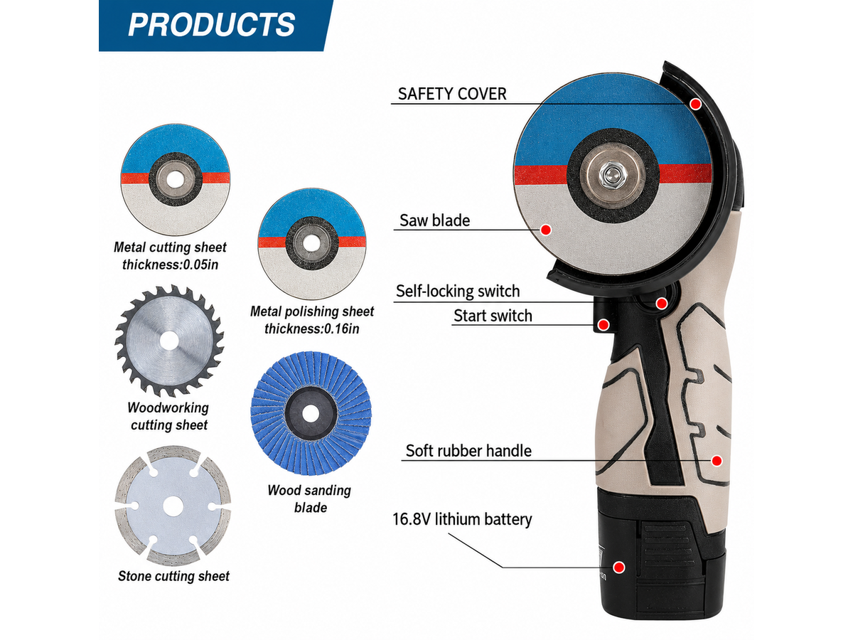 High Power Electric Angle Grinder Machine