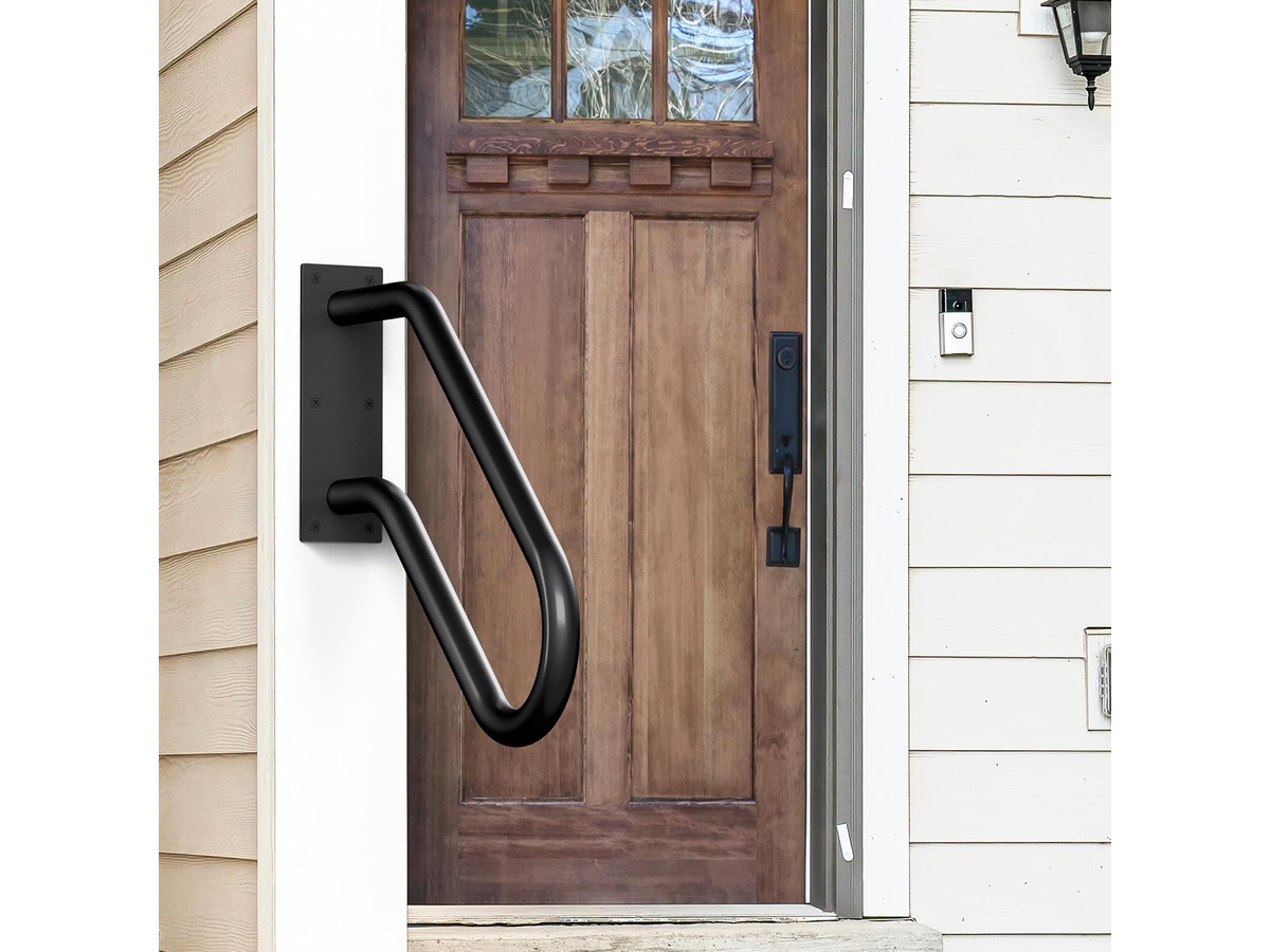 Wall Mount Handrail for Outdoor Steps U Shaped Stair Safety Grab Bar