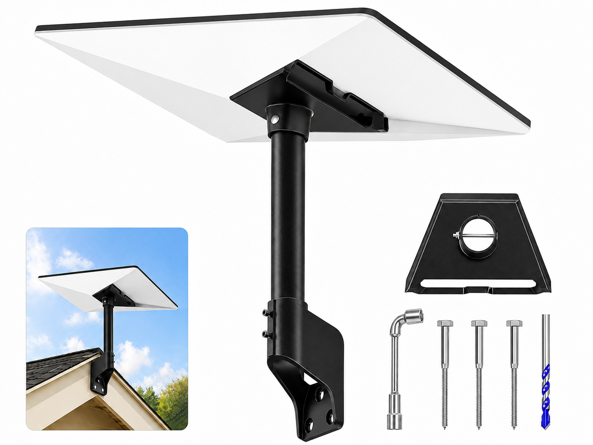 Starlink Gen 3 Mount 360 Degree Adjustable Wall Roof Eave Mount for Starlink V3 4 4X
