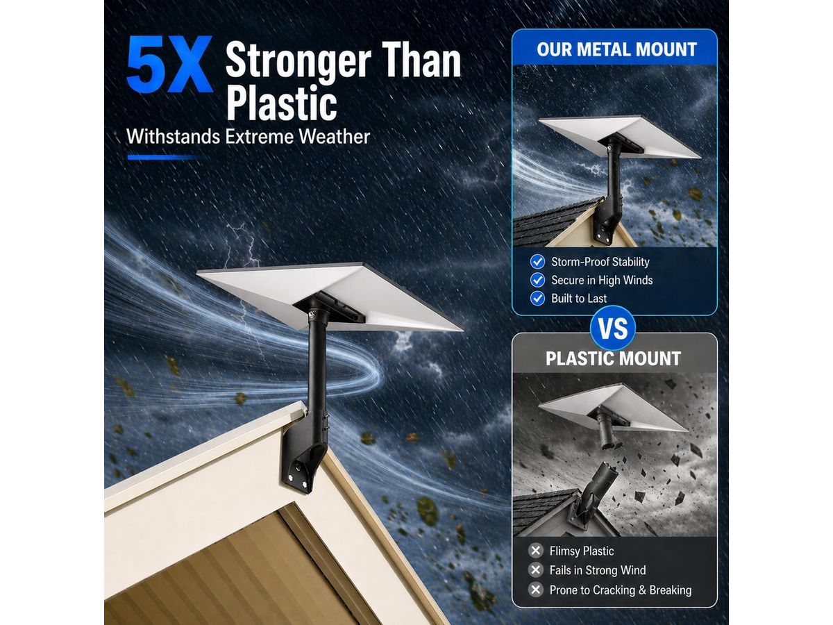 Starlink Gen 3 Mount 360 Degree Adjustable Wall Roof Eave Mount for Starlink V3 4 4X