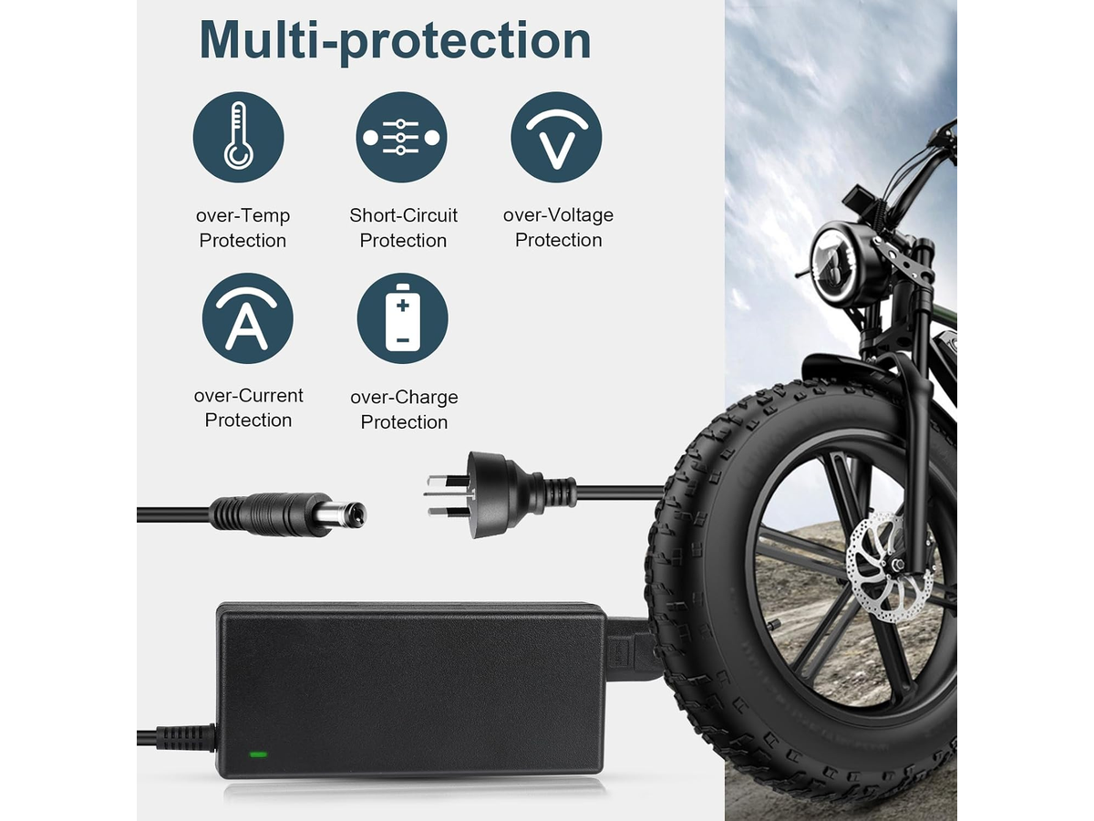 Electric Scooter Charger 42V 2A 84W 6 in 1 Universal Charger with Adapter Cables