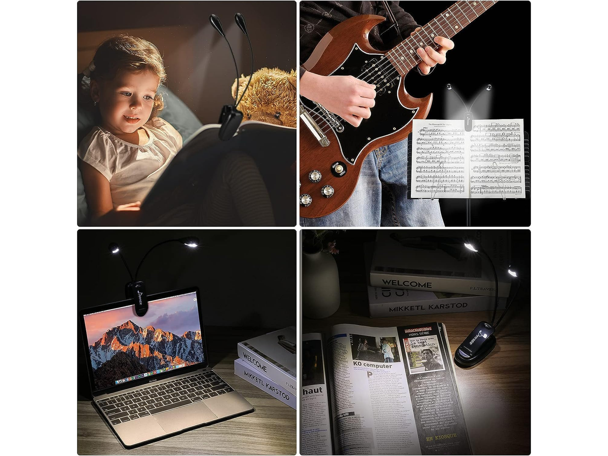 Sheet Music Stand with Detachable Hanger for Guitar