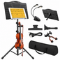 Sheet Music Stand with Detachable Hanger for Guitar