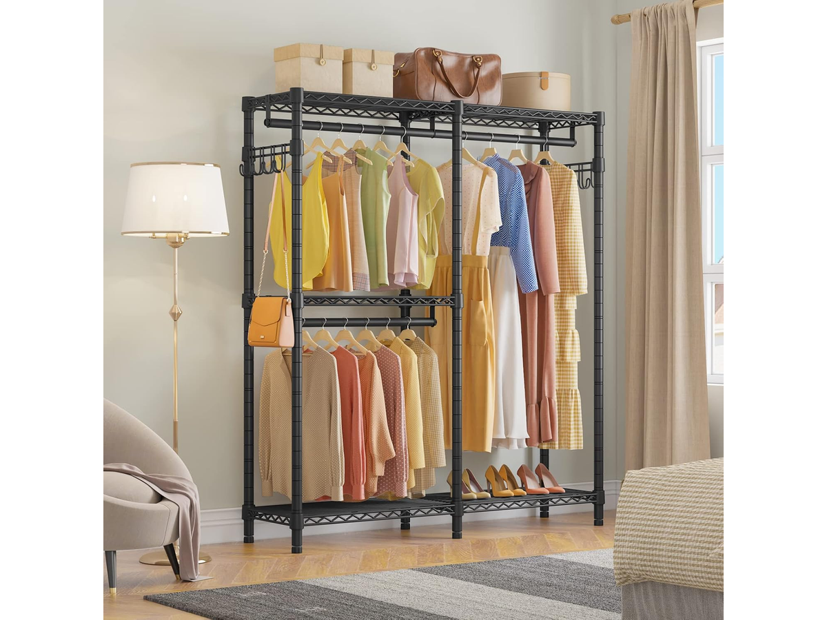 Metal Wardrobe Clothes Rack Clothes Organizer