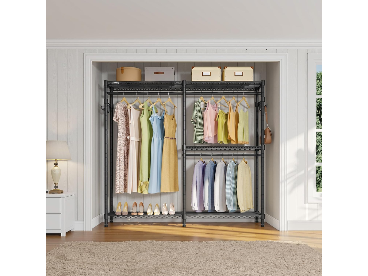 Metal Wardrobe Clothes Rack Clothes Organizer