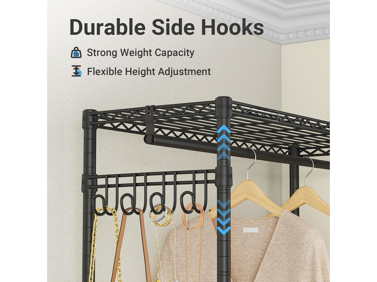 Metal Wardrobe Clothes Rack Clothes Organizer