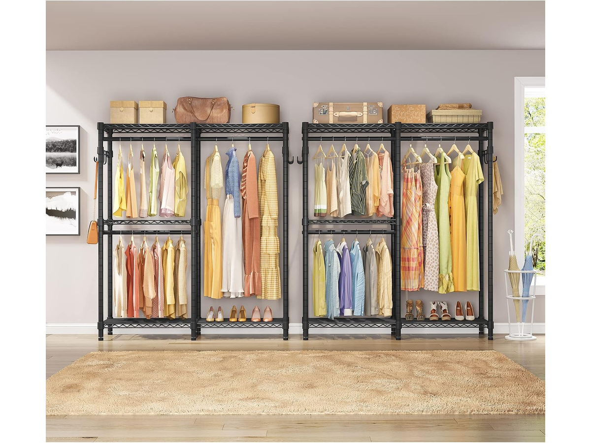 Metal Wardrobe Clothes Rack Clothes Organizer