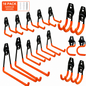 Garage Storage Hooks 16 Pack Heavy Duty Steel Wall Mount Tool Organizer