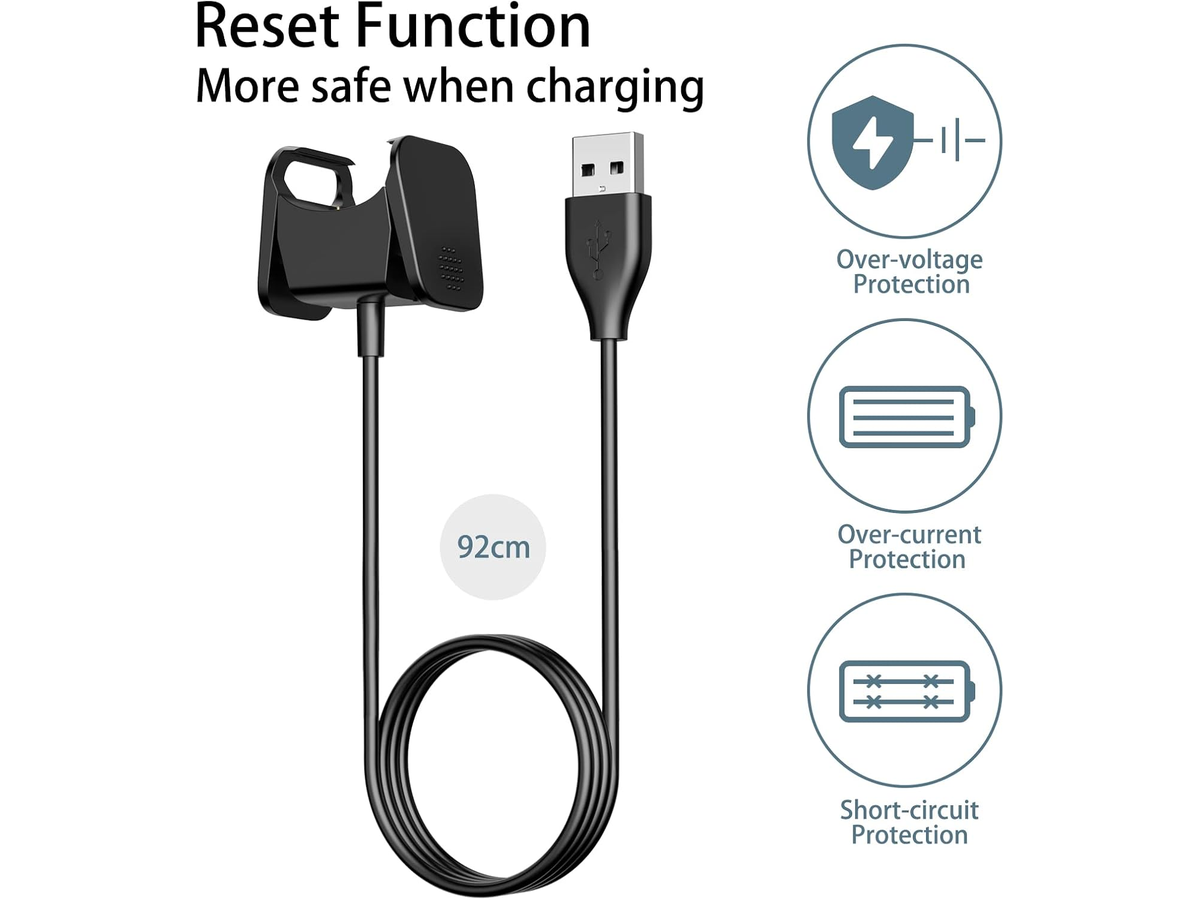 USB Charging Cable for Fitbit Charge 3 and Charge 4