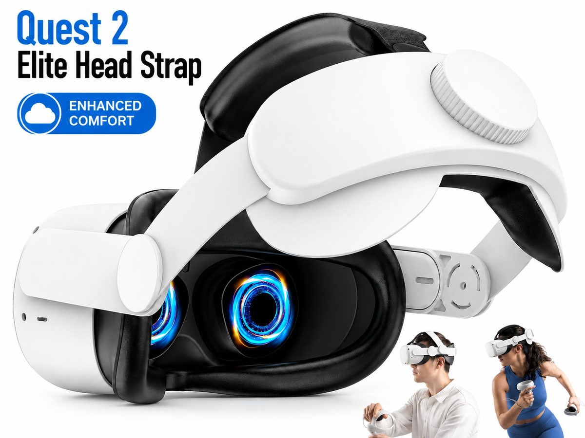 Meta Quest 2 Head Strap Adjustable Elite Replacement VR Head Support