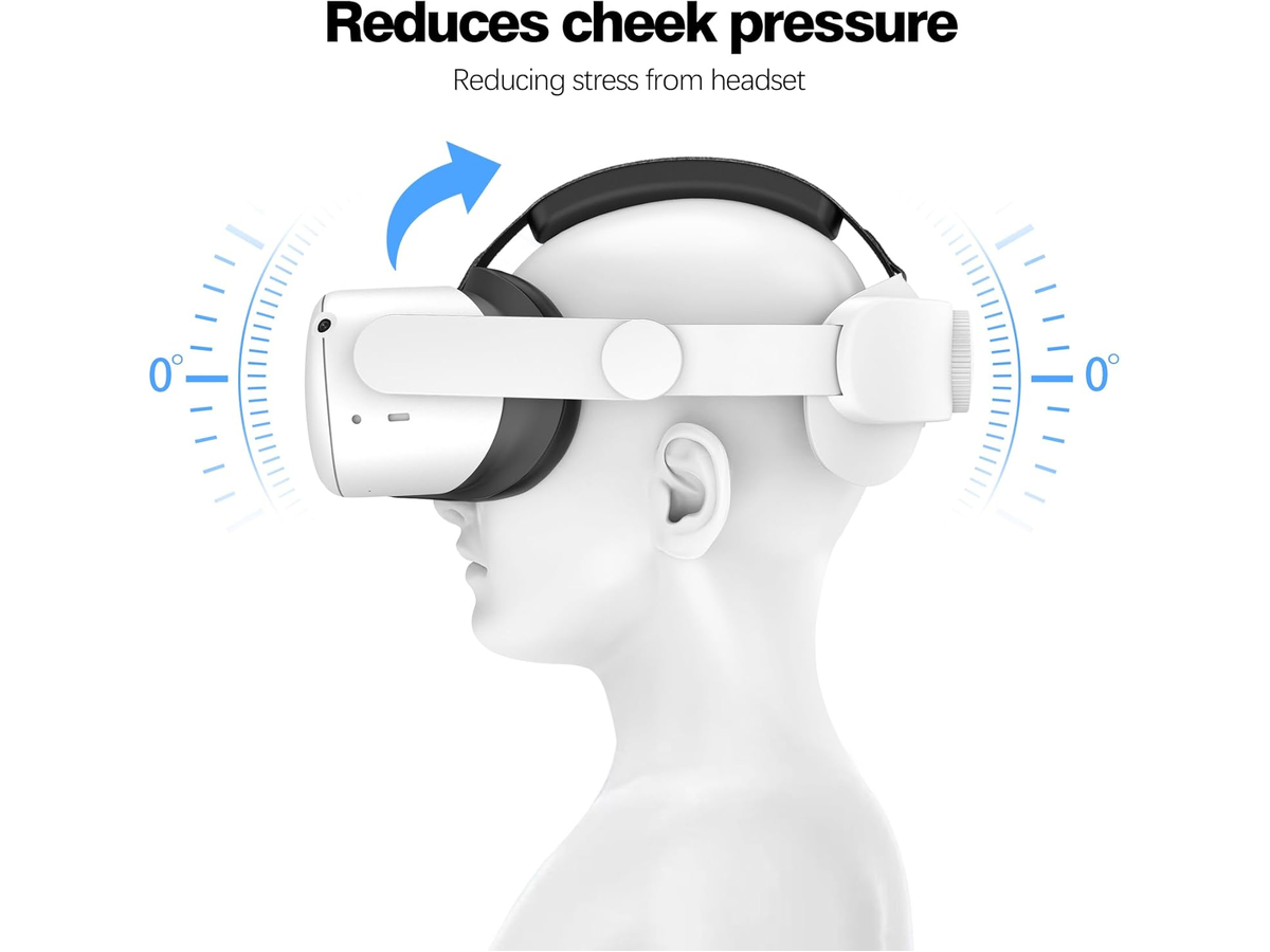 Meta Quest 2 Head Strap Adjustable Elite Replacement VR Head Support