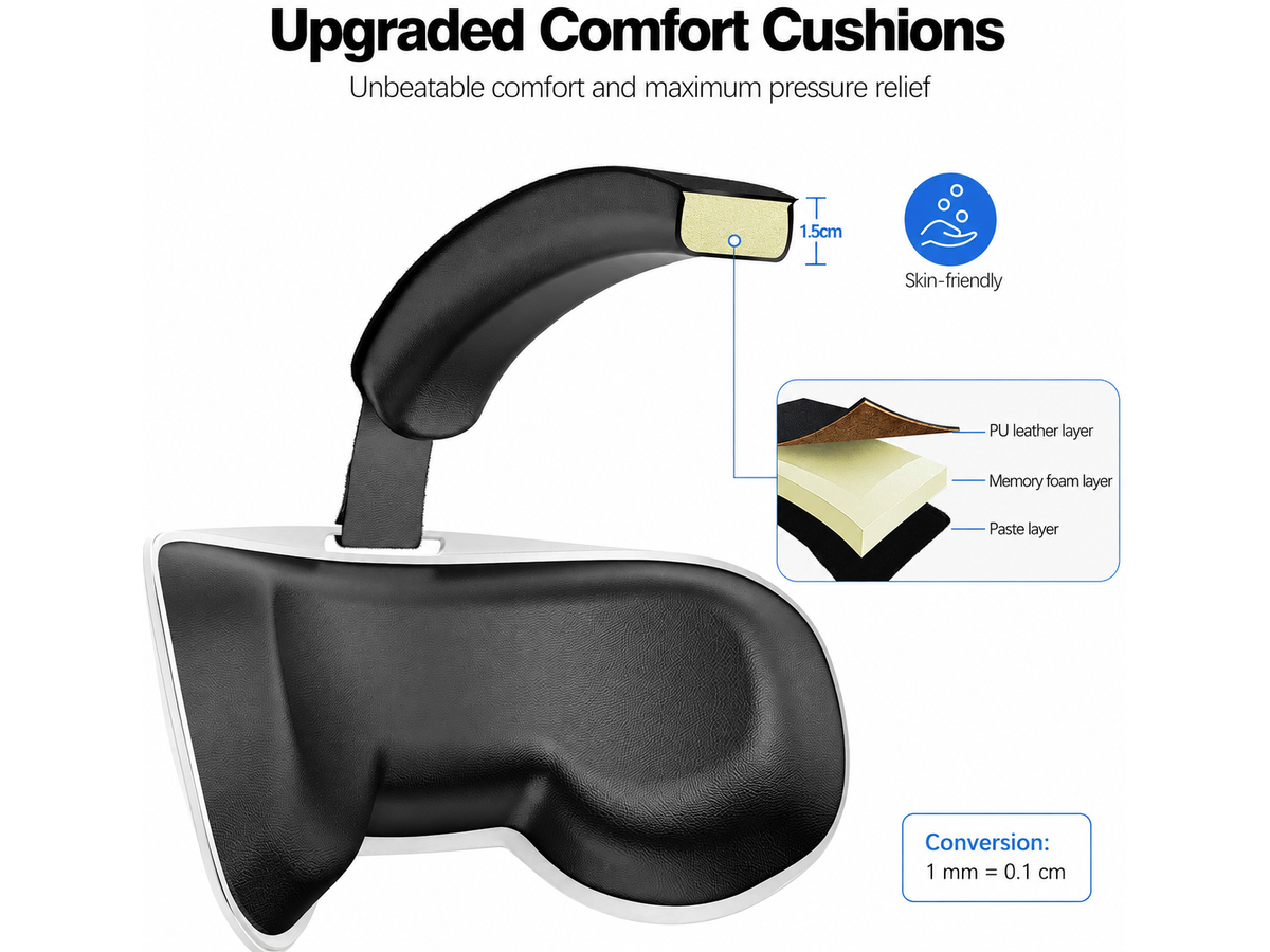 Meta Quest 2 Head Strap Adjustable Elite Replacement VR Head Support
