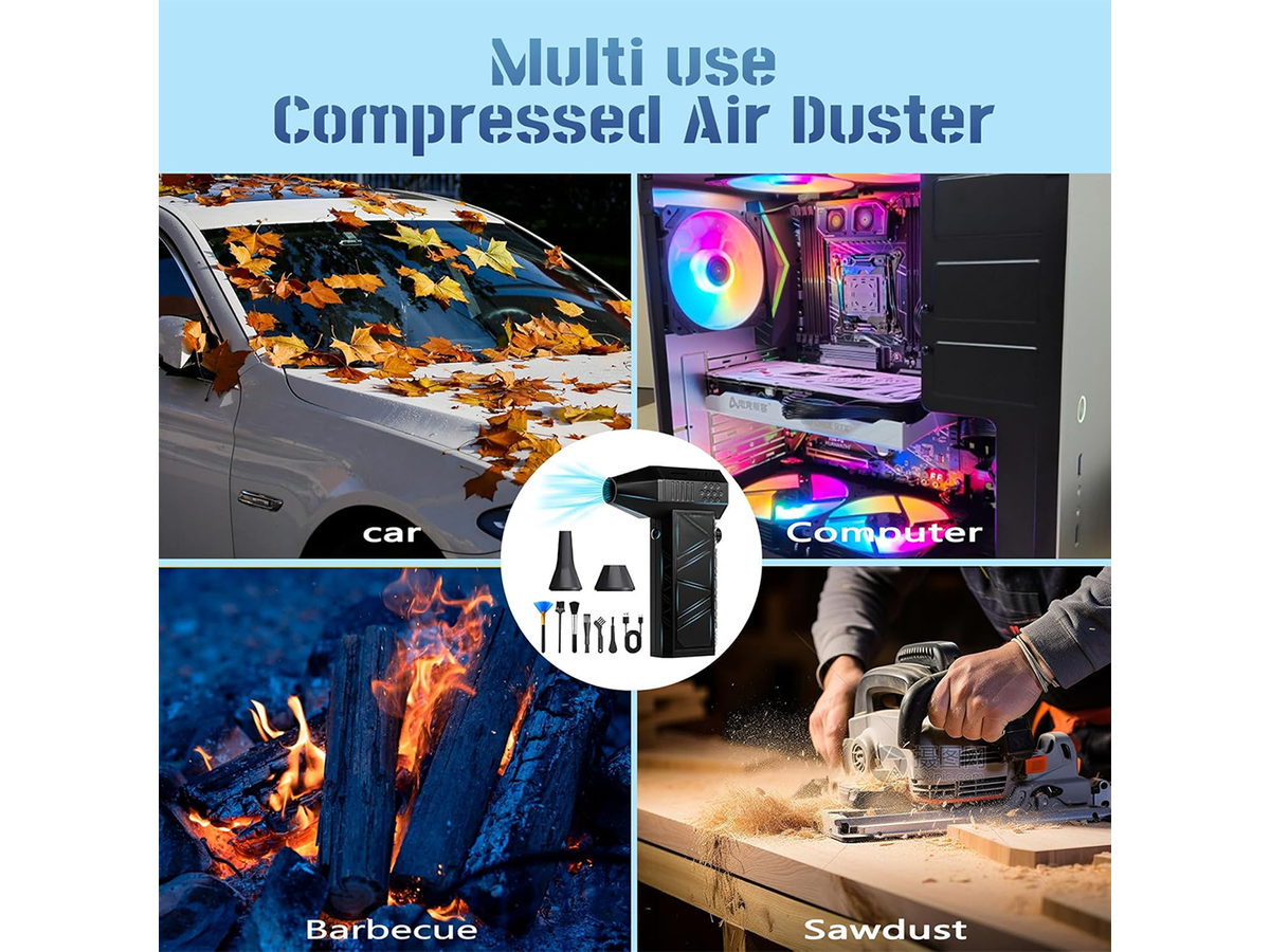 Cordless Electric Air Duster Turbo Blower Rechargeable