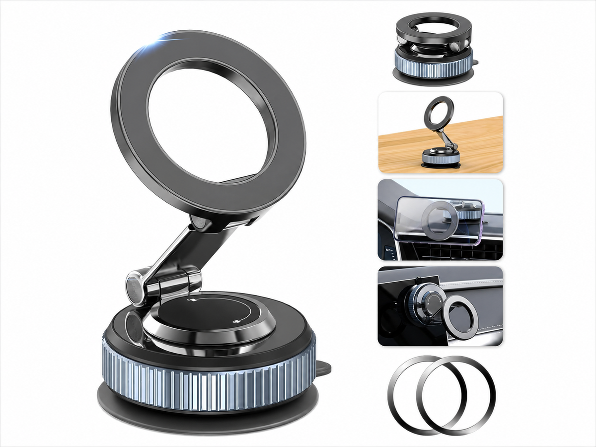 MagSafe Car Phone Holder 360 Degree Adjustable Aluminium Alloy Mag Mount